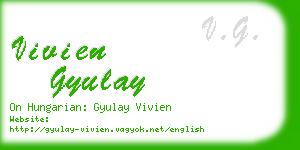 vivien gyulay business card